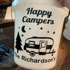 Color changing lighted camping bucket